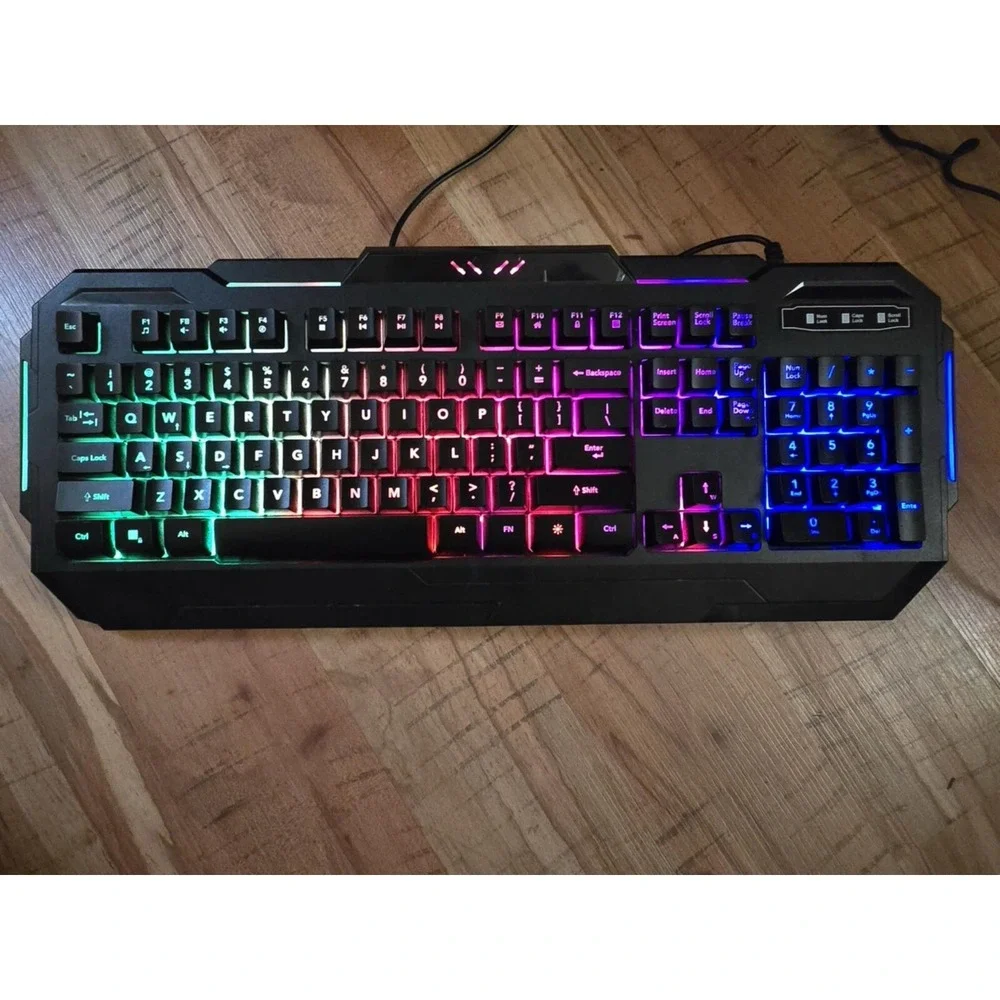 Bugha LED Gaming USB RGB Keyboard Light Up Keyboard‎ Gaming Keyboard